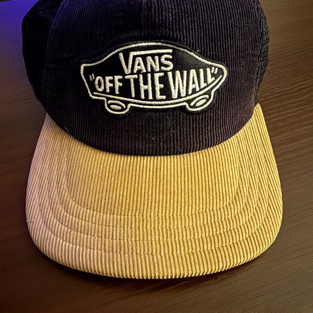 Vans Black and Tan Corduroy Cap